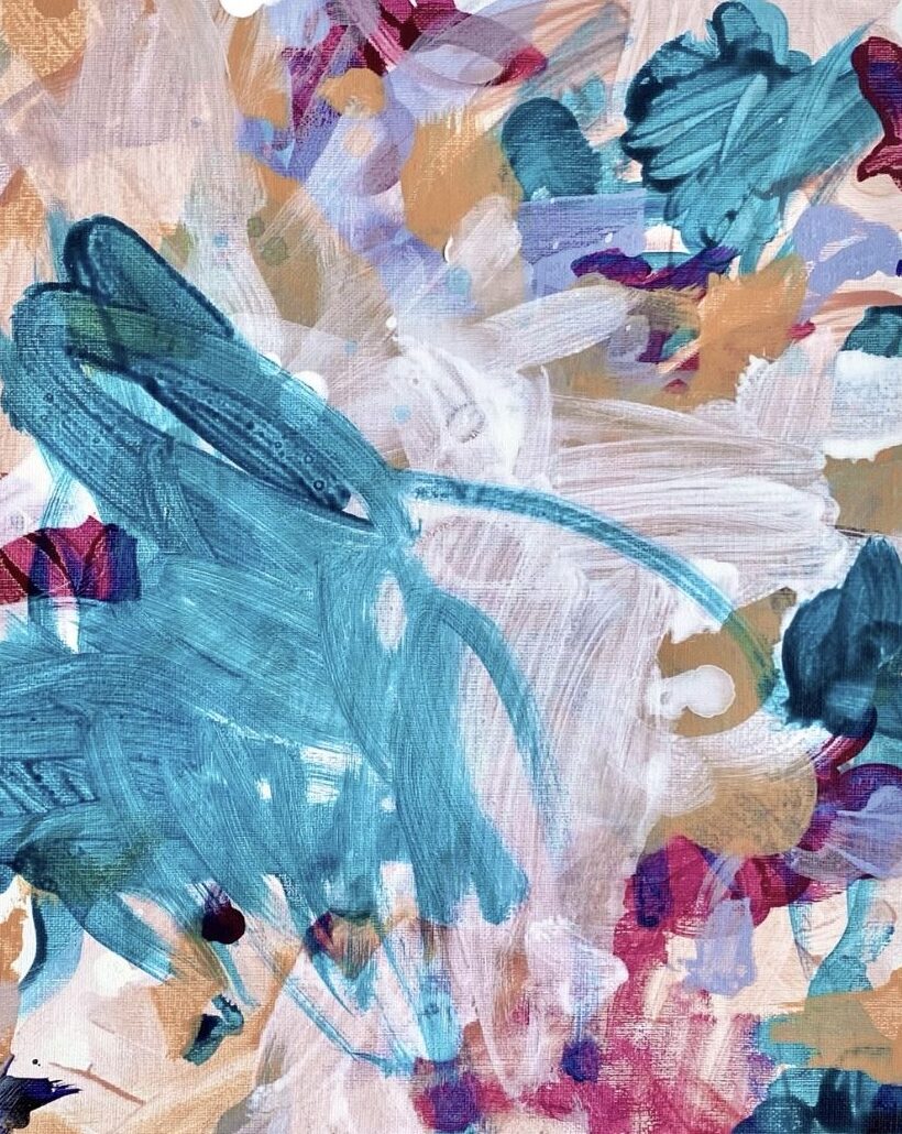 Maja Lilian Krakau "phthaloreversible“, 2023, Acryl auf Leinwand, 40 x 30 cm